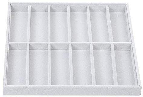 12 Grilles Boîtes de Rangement de Lunettes de Soleil, Plateau D'organisateur de Verres de Soleil, Lunettes D'affichage pour Lunettes, Plateau de Bijoux de Lunettes, Support de