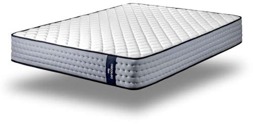Cecotec Colchón Viscoelástico y Muelles Ensacados Flow 6700 Hybrid 135x190. Multicapa, Altura 26cm, Firmeza Media-Suave, Independencia de Lechos, Transpirabilidad, Doble Cara para Invierno y Verano