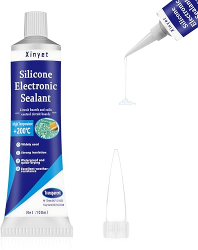 Xinyet 100ml Gel Isolante Elettrico, Protective and Insulating Varnish,Gomma Liquida, Vernice Isolante, Forte Fluidità, Cura Rapida, Adatto per Circuiti Stampati e Schede di Controllo