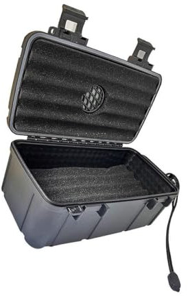 LIXSAZSE Humidor da viaggio per sigari portatile per viaggi e avventure all'aria aperta regalo Humidor da viaggio per sigari in ABS Custodia per umidificatore per sigari