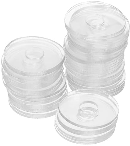 Anneome 50 pièces Rondelles Vinyl Transparentes pour Vis Joint Étanchéité Plat Anti-desserrage Rondelles de Calage pour Poignée de Porte de Verre Accessoires de Fixation Polyvalents