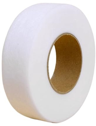 Lyivisk Cinta Adhesiva para Planchar 64m x 4cm Lavable para Cortinas y Ropa, Banda para Dobladillos y Reparaciones sin Costuras