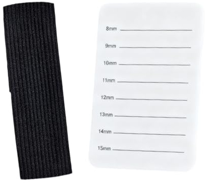 DEVNWIGMO Support de Extensions de Cils Plateau Porte-cils Palette Main Réglage Poignet Pratique Bandeau Sécurisé Plateau Polymère Léger Convient Maquillage Pro, Blanc 8 à 15 Mm