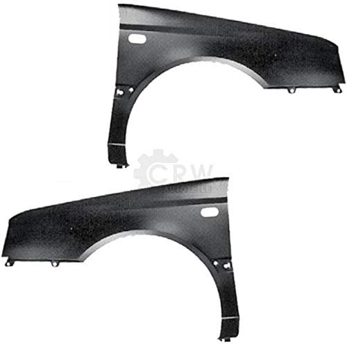 Diederichs Kotflügel Set für VW Golf III 95-97, Schwarz, Aluminium, Front links & rechts