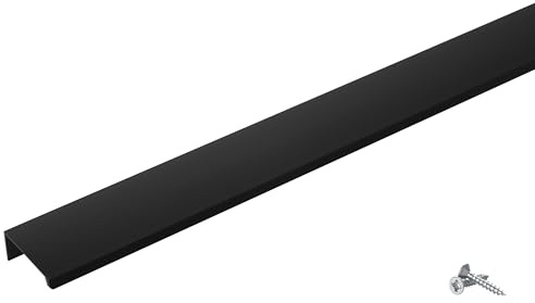 SOTECH 10 möbelhandtag Blanket Jane 150 mm svart BA 96 mm Skåphandtag för montering på insidan av fronten inkl. fästskruvar