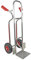 Trestles Profi Sackkarre Alu Aluminium Vollgummireifen Sackkarren Transportkarre Treppensackkarre S04 Alu | 150kg Tragkraft | Treppenrutschkufen | Radschutz | große Schaufel | Sicherheitsgriffe