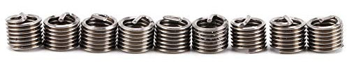 Screw Thread Insert, 100pcs M5 Thread Repair Insert Kit, 304 Stainless Steel Wire Thread Inserts Assortment Kit High Strength, Thread Locking Inserts