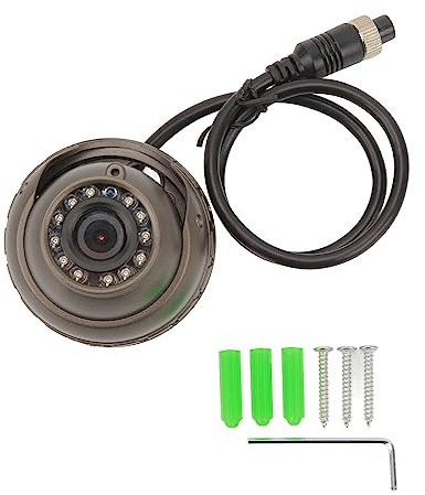 CHICIRIS Caméra Dôme à Vision Nocturne IR étanche IP67 avec Grand Angle pour Bus, Camping-Car et Fourgonnette (720P)