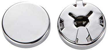 Kobeleen Couvercle de bouton de manchette rond en laiton, 1 paire de boutons de manchette d'imitation pour chemise formelle de mariage pour hommes