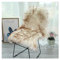 SMTCM Faux Lammfell Schaffell Teppich 60 * 90cm Lammfellimitat Carpet Longhair Felloptik Flauschige Weicher Fellteppich Stuhlkissen Bodenteppich Sitzfelle Nachahmung Wolle Matte für Sofa Wohnzimmer