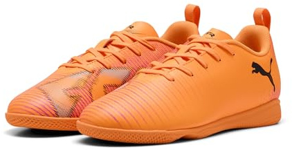 PUMA Botas de fútbol Sala Future 8 Play Niños 29, Heat Fire Black Ravish Orange Pink