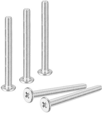 sourcing map M3-0,5 x 30 mm 20 viti a testa rotonda piatta in acciaio inossidabile 304 Phillips Drive Viti di fissaggio hardware per il collegamento di mobili