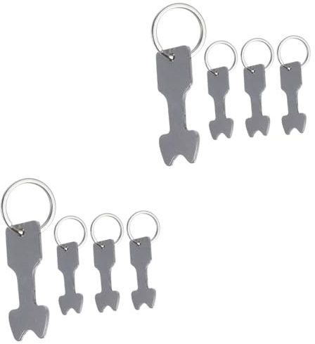 2 Series Carrito De Supermercado Inoxidable De Token Colgante para Carrito Extractor De Monedas Práctico 4 Piezas X 2