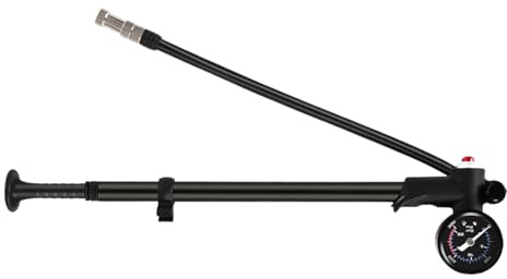 Bomba para amortiguadores de bicicleta de montaña, aleaciones de aluminio de alta presión, 21 bar, bomba de aire de alta presión para bicicletas de carretera, para ciclismo, trail, viajes
