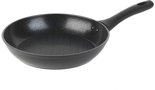 Salter BW08770 Geo Hex Frying Pan - 5 X Tougher* Diamond-Effect Non-Stick, Advanced Hi-Low Technology Reduces Burning, Induction Hob Suitable, Dishwasher Safe, Lightweight, Forged Aluminium, 24 cm
