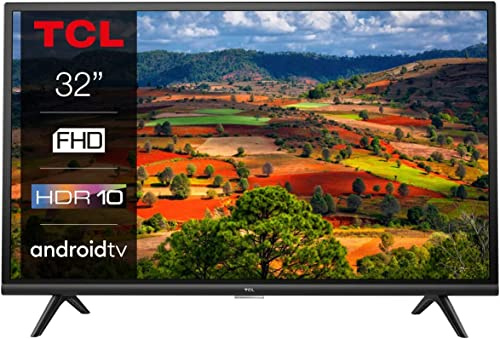 TCL 32ES570F, Smart TV 32 pollici, Full HD con Android TV, HDR, Micro Dimming e Google Assistant, Nero