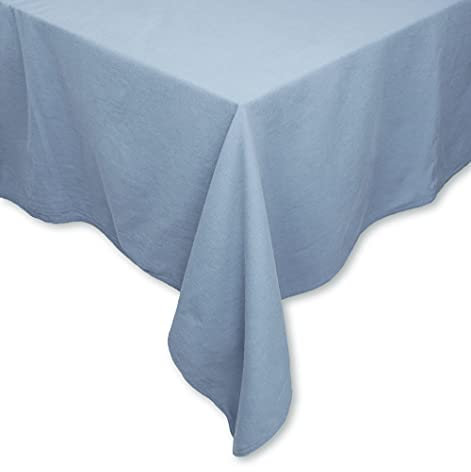 Tischdecke Tischwäsche Leinen-Optik Lissabon Uni einfarbig Tischtuch Verschiedene Größen/Farben (Himmelblau, 160 x 160 cm)