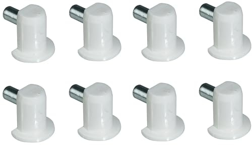 cyclingcolors 8x Bodenträger 5mm stahl + kunststoff möbel Regal schrank Halter Fachbodenträger Bretthalter Regalbretthalter Regalbodenträger