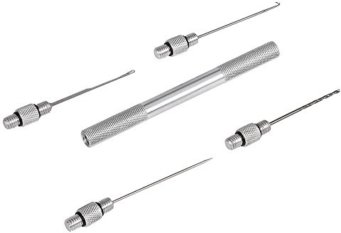 Ensemble d'aiguilles à appât, double extrémité, aiguilles portables pour pêche en eau douce et en eau salée pour la pêche à la carpe