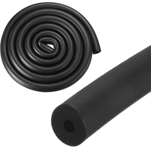 M METERXITY Tubo De Espuma Para Aislamiento De Tuberías, 3mm 1/8 DI 11mm DE 2m De Longitud, Tubo De Espuma Flexible Y Suave Para Aislamiento De Tuberías [Negro]