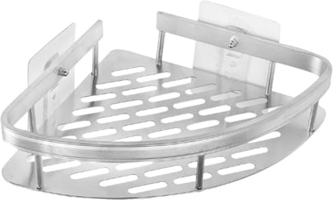Shower Corner Shelf - No Drilling Shower Organizer, Space-Saving Storage | Stainless Steel Rack With Adhesive Mount, Rustproof Design For Bathroom, Bathtub, Rv, Kitchen, Living Room, And Bedroom