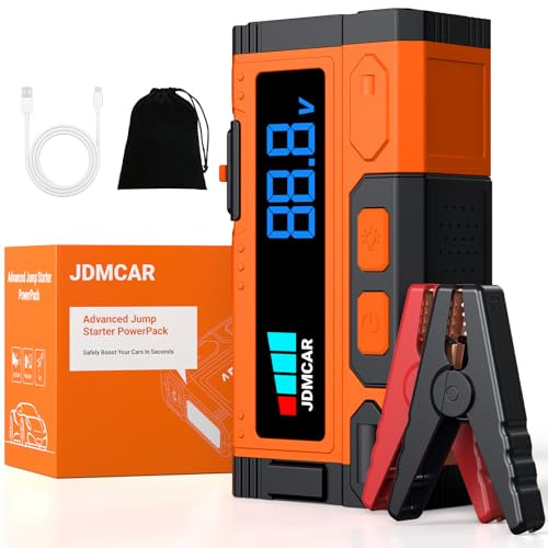 JDMCAR Starthilfe Powerbank für Pkw 12000 A, Starter Powerbank