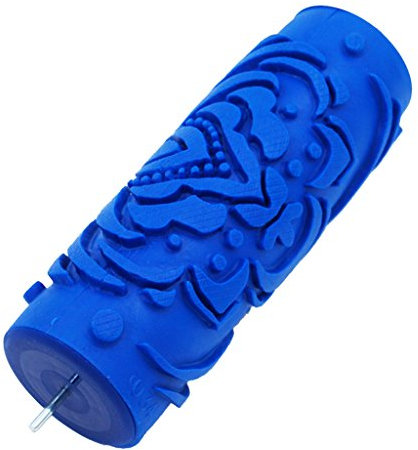 5 '' Geprägte Farbwalze mit Blumenmuster, # 16