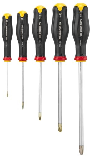 FACOM ATP.J5 - Jeu de 5 TOURNEVIS PROTWIST® pour vis cruciformes PHILLIPS®