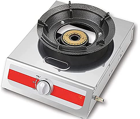 ALSUP Stufa a Gas Commerciale per Uso intensivo, Stufa a Gas per Hotel, Stufa a Gas da 12 kW, Stufa in Acciaio Inossidabile,1