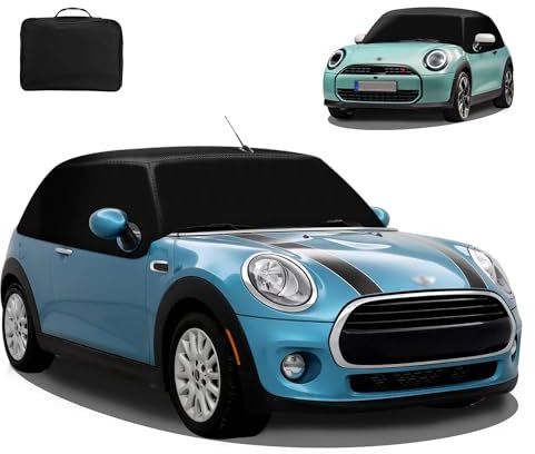 MaxEarn für Mini Cabrio R52 R57 F57 2005-2022 Halbgarage Autoabdeckung, 600D Wasserdicht Sonnenschutz Thermomatten, Blackout Anti-UV/Frost/Ice/Staub Wrap Cover für Mini Cabrio