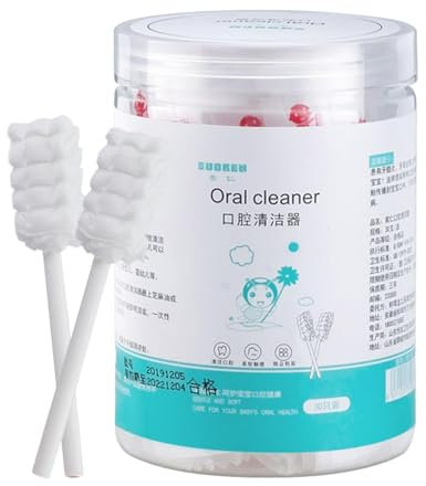 Baby-Zungenreiniger-Gaze, Baby-Mundreinigungsgaze Neugeborene Milchzähne Zahnbürste Mit Weichen Borsten Baby 0-3 Jahre Alte Zungenreinigungsgaze Wattestäbchen, Tragbare Baby-Zahnbürste -Zahnb