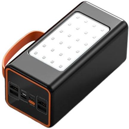 Banco De Energía Solar Portátil Cargador - Power Bank con Panel Solar y Batería Externa - Batería Compacta Duradera para Camping Senderismo Pesca Y Actividades Al Aire Libre