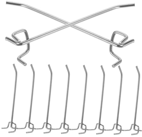 HEALSOPTHY 50 piezas Ganchos para Panel Perforado de Resistentes Compatibles con Rejillas y Pulg Diseño Ergonómico y Fácil Instalación para Almacenamiento y Exposición Garaje y Taller