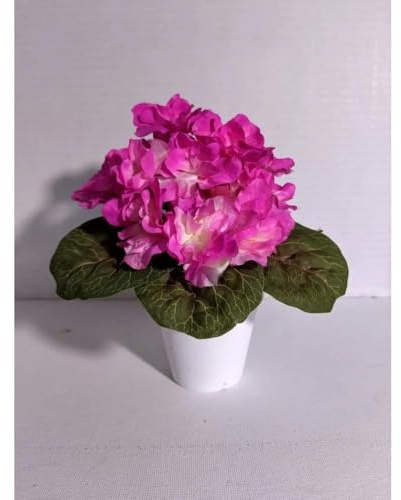 1 Pcs Artificial 6 Miniature African Violet - Hot Pink