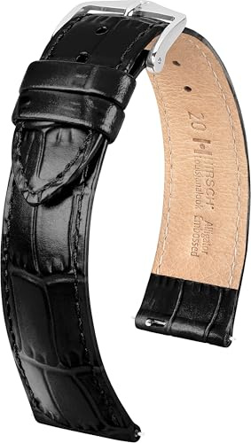 HIRSCH Klockarmband Louisianalook – klockarmband i glänsande kalvskinn