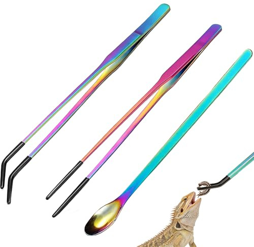 Reptile Feeding Tongs, Feeding Tongs, Snake Feeding Tongs, 3-Piece Set