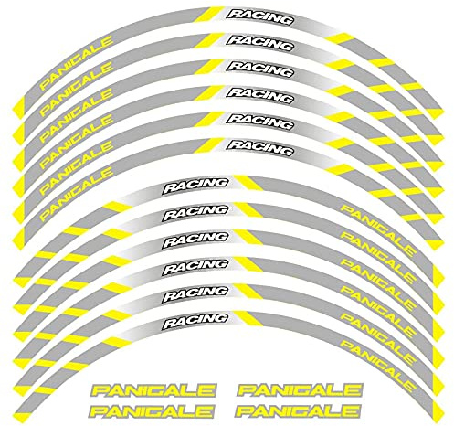 Motorcykelhjuldekaler För D&uc&ati PANIGALE 959 1199 V4 1299 899 | Förstärker det sportiga utseendet, förbättrar sikten i mörker och ger en touch av stil.(Multi-colored 12)