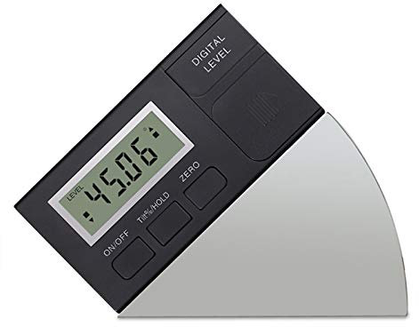 AUTOUTLET Digital LCD Winkelmesser, Mini Digitaler Neigungsmesser, Inklinometer Wasserwaage mit Magnet, 4 * 90 ° Level Box für Holzarbeiten Industrie und Automobilwartung