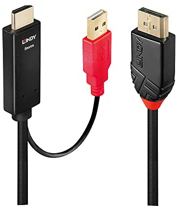 LINDY 1m HDMI to DisplayPort Cable