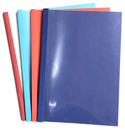 Thermobindemappe, Thermo Bindemappe, Mappe, A4, 5mm, 10 Stück (hell rot)