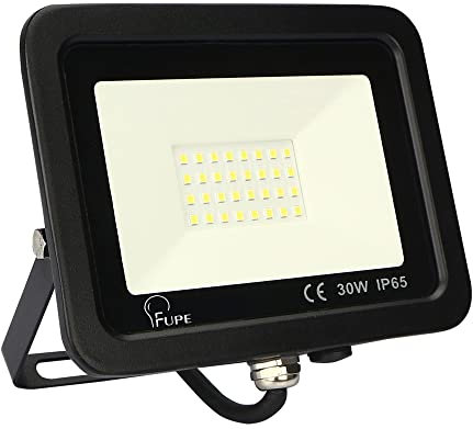 Mille Lucciole Faretto led esterno 30W Nero 3000k fartti led sicurezza lampada Luce Faro Impermeabile IP65 per Giardino Cortile faro led lavoro per Giardino Cortile Garage Piazza