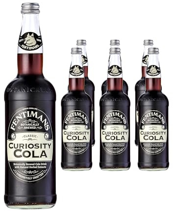 Fentimans Curiosity Cola - Botanically Brewed Cola - Exquisitely Crafted & Refreshing Soft Drinks - Gluten-Free and Vegan Friendly Soft Drinks - 6 x 750ml Bottles