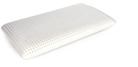 Dmora Talamo Italia - Cuscino per letto, 100% Made in Italy, Guanciale ergonomico a saponetta in Memory Foam forato, Anallergico e Traspirante, 70x39xh10 cm
