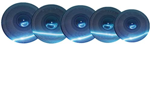 Set Di Piatti Blue Mute 14 Hihat+16Crash+18Crash+20Ride Cymbal Cymbals