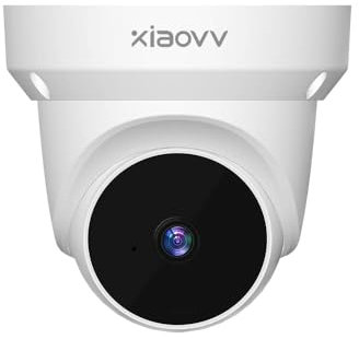 XIAOVV Heimüberwachungskameras, Indoor-Überwachungskamerasystem mit 3MP hoher Auflösung und Zwei-Wege-Audio, Mensch-/Fahrzeugerkennung, kompatibel mit Smart Home, 2K Ultra HD und Farbnachtsicht.