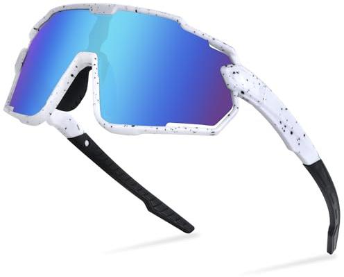 Aullwyr Lunettes de Soleil Sport pour Enfants Polarisées - Lunettes de Cyclisme UV400 Protection pour Garçon et Fille