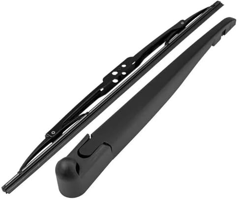 Ensemble de balais et bras d'essuie-glace arrière pour Citroën Berlingo 1996-2008 pour Peugeot Partner 1996-2007, accessoire d'essuie-glace arrière en caoutchouc noir
