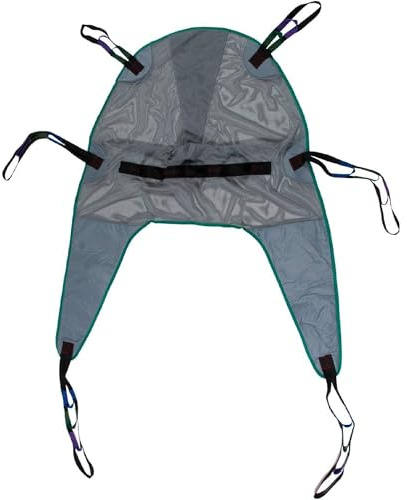 Sling universale in rete per vasca da bagno, con supporto per la testa, gamba divisa per doccia (grande)