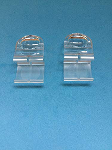 uk-blindparts CLEAR PLEATED BLIND FINGER TAB CLIP ON HANDLES 1 X PAIR