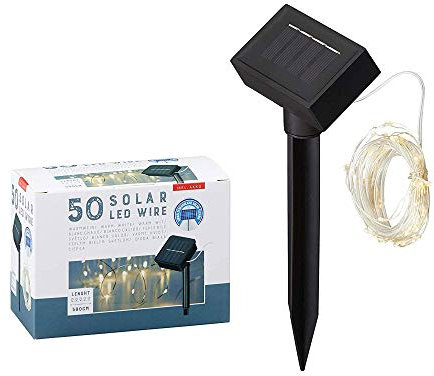 1 x Solar LED Lichterkette Kupferdraht Dekobeleuchtung Lichter 50 x LED Lichter (1 x LED Lichterkette)